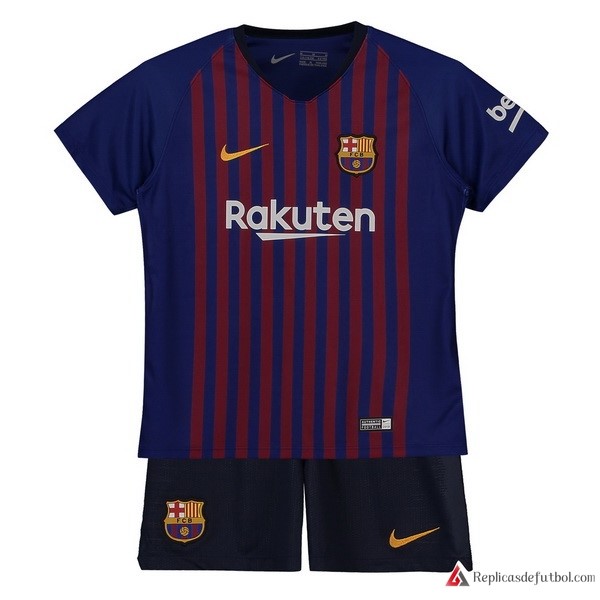 Camiseta Barcelona Primera equipación Niños 2018-2019 Azul Rojo